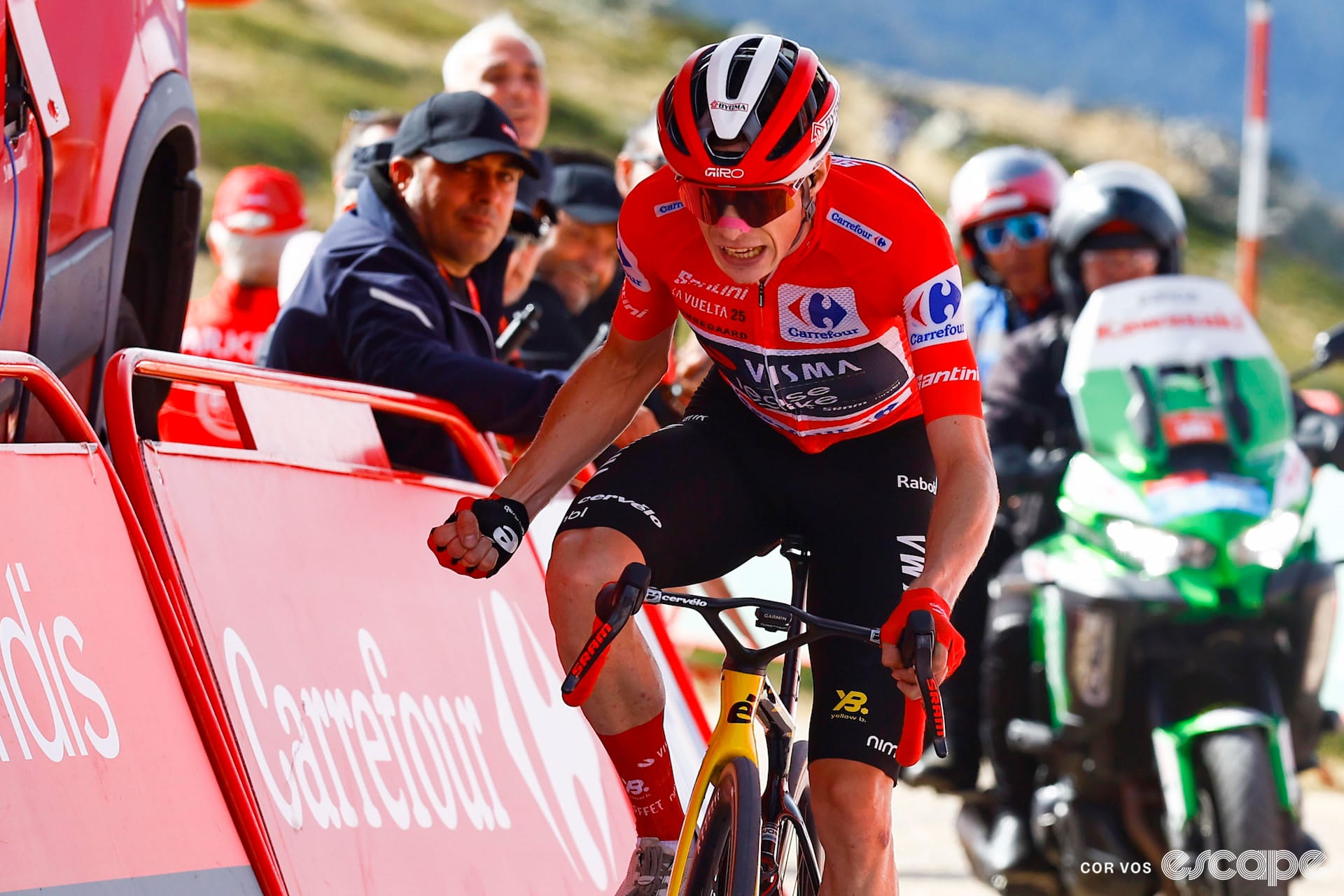 Vingegaard takes control on super-steep stage 20 finale, all but wrapping up Vuelta victory