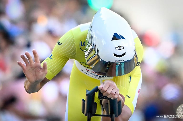 Behold, the absurdity of the Tour de France time trial helmet