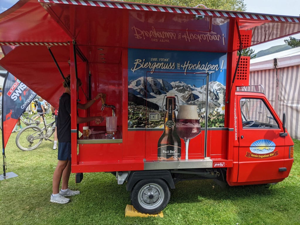 Free beer for the riders!