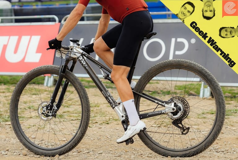 Geek Warning: Riding a 32in and Ronan is now a mountain biker