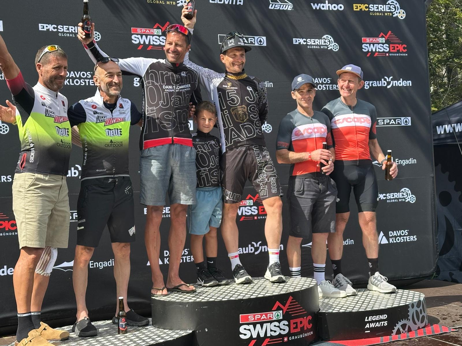 Swiss Epic done and a podium on the final stage - smiles all round